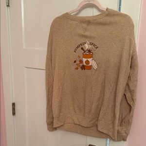Pumpkin Spice Tan Sweatshirt